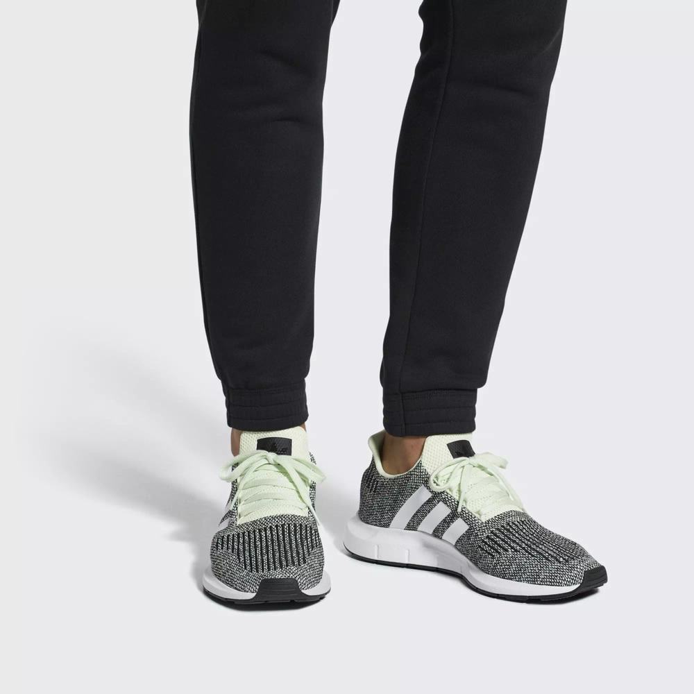 Adidas Swift Run Tenis Verdes Para Hombre (MX-79242)